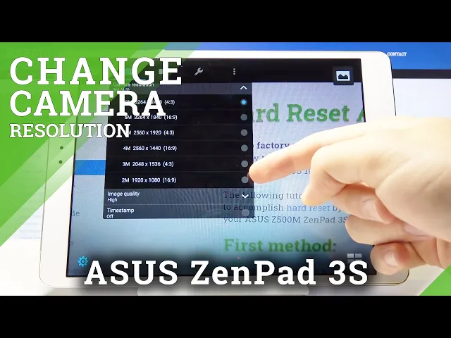 Video thumbnail for How to Change Camera Resolution in ASUS Zenpad 3s – Change Recording Quality