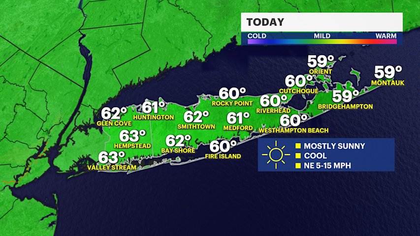 Video thumbnail for Gusty winds makes it feel cooler even with the sunshine; watching nor'easter offshore