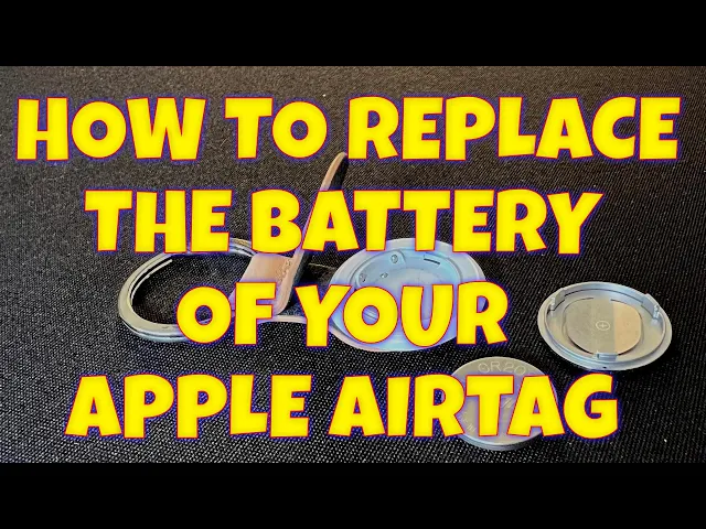 Video thumbnail for How to Replace an Apple AirTag Battery -- CR2032