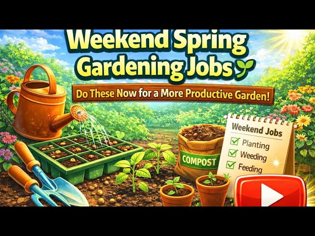 Video thumbnail for Weekend Spring Gardening Jobs 🌱 Do These Now for a More Productive Garden!
