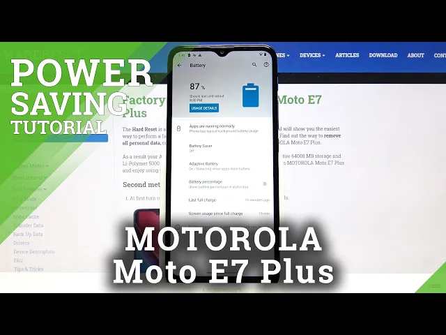 Video thumbnail for How to Extend Battery Life in Motorola Moto E7 Plus – Activate Power Saving Mode