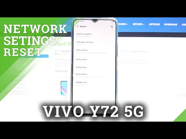 Video thumbnail for How to Reset Network Settings in Vivo Y72 5G - Access Network Options