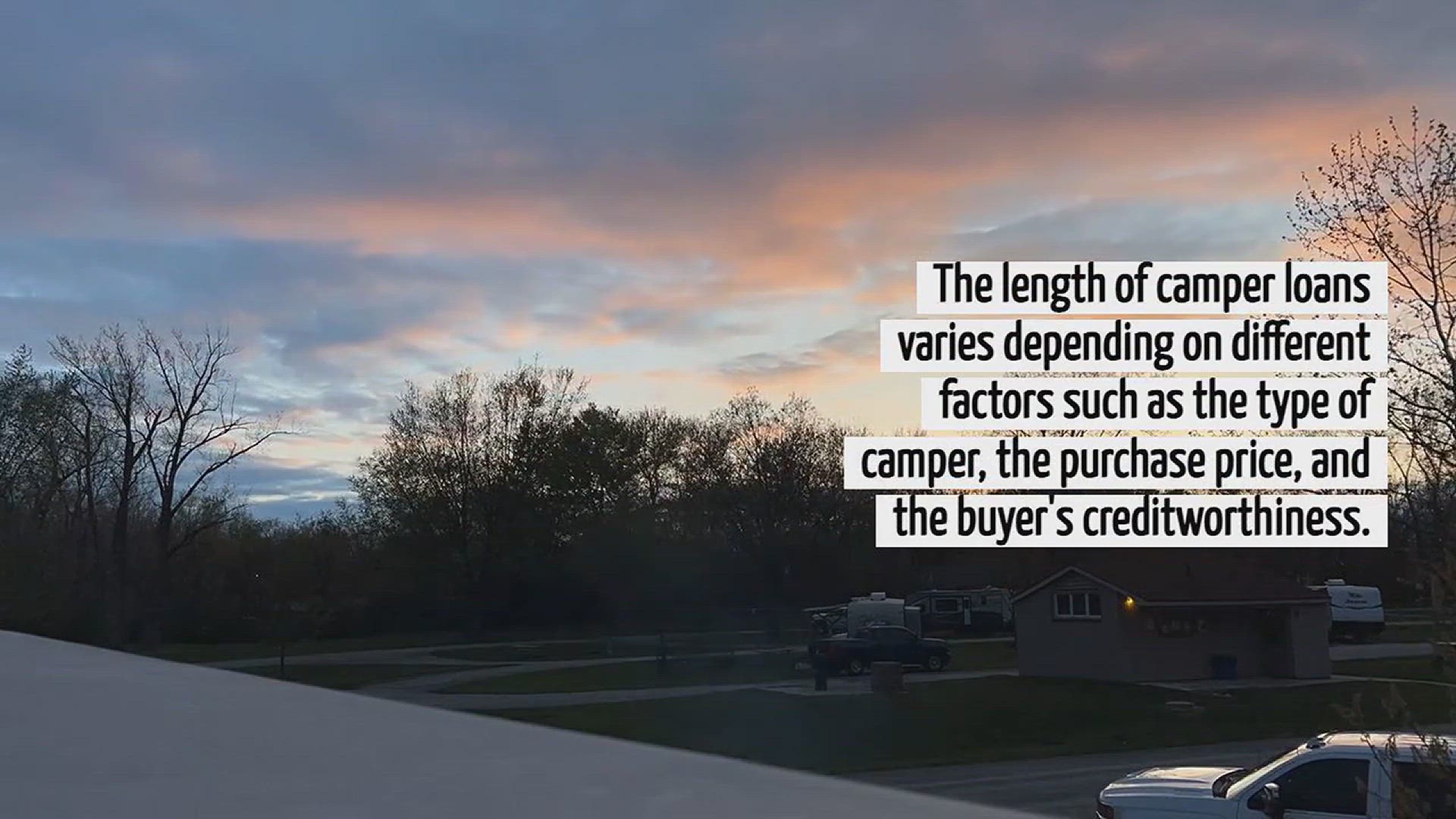 Video thumbnail for How Long Are Camper Loans