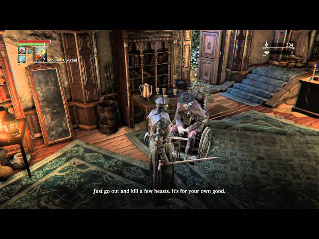 Video thumbnail for Bloodborne - Hunter's Dream: Gehrman Introduction Full "Safehaven for Hunters" Chat Sequence PS4