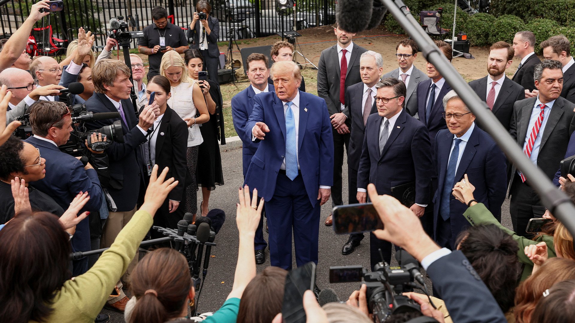 Video thumbnail for Trump backs AI self-regulation at tech summit but is it enough?