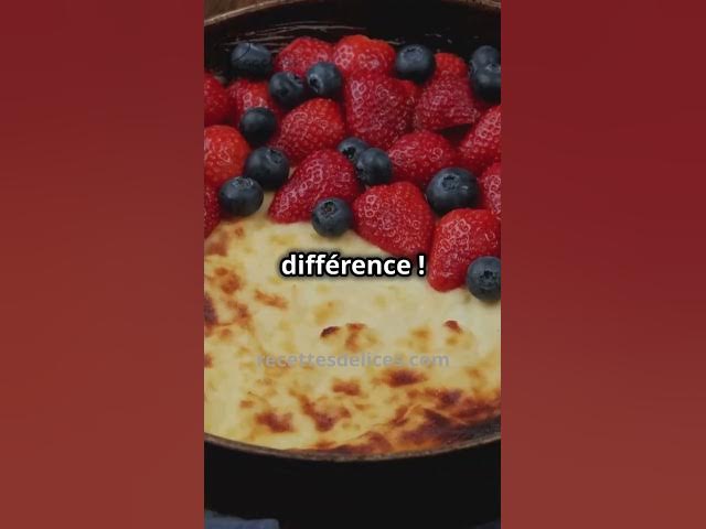 Video thumbnail for Clafoutis Gourmand aux Myrtilles et Crème Mascarpone