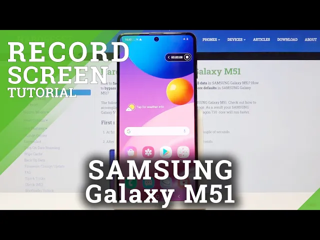 Video thumbnail for How to Record Screen on SAMSUNG Galaxy M51 - Screen Recording Full Guide