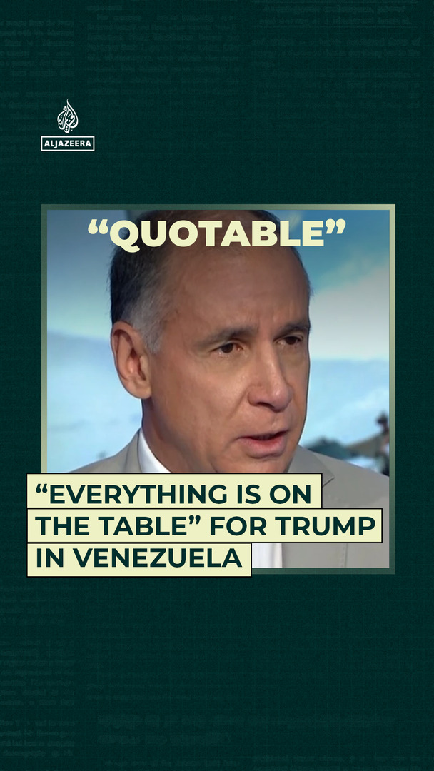 Video thumbnail for 'Everything is on the table' for Trump in Venezuela