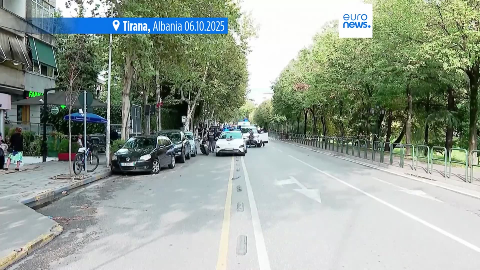 'Video thumbnail for Man on trial in Albania kills judge in Tirana courtroom shooting'