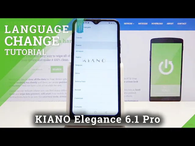 Video thumbnail for How to Change Language in KIANO Elegance 6.1 Pro - Language Settings