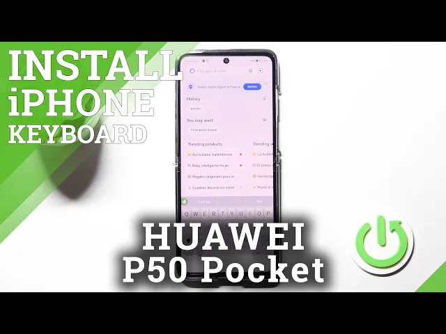 Video thumbnail for How to Install iPhone Keyboard on HUAWEI P50 Pocket - Green Apple Keyboard App