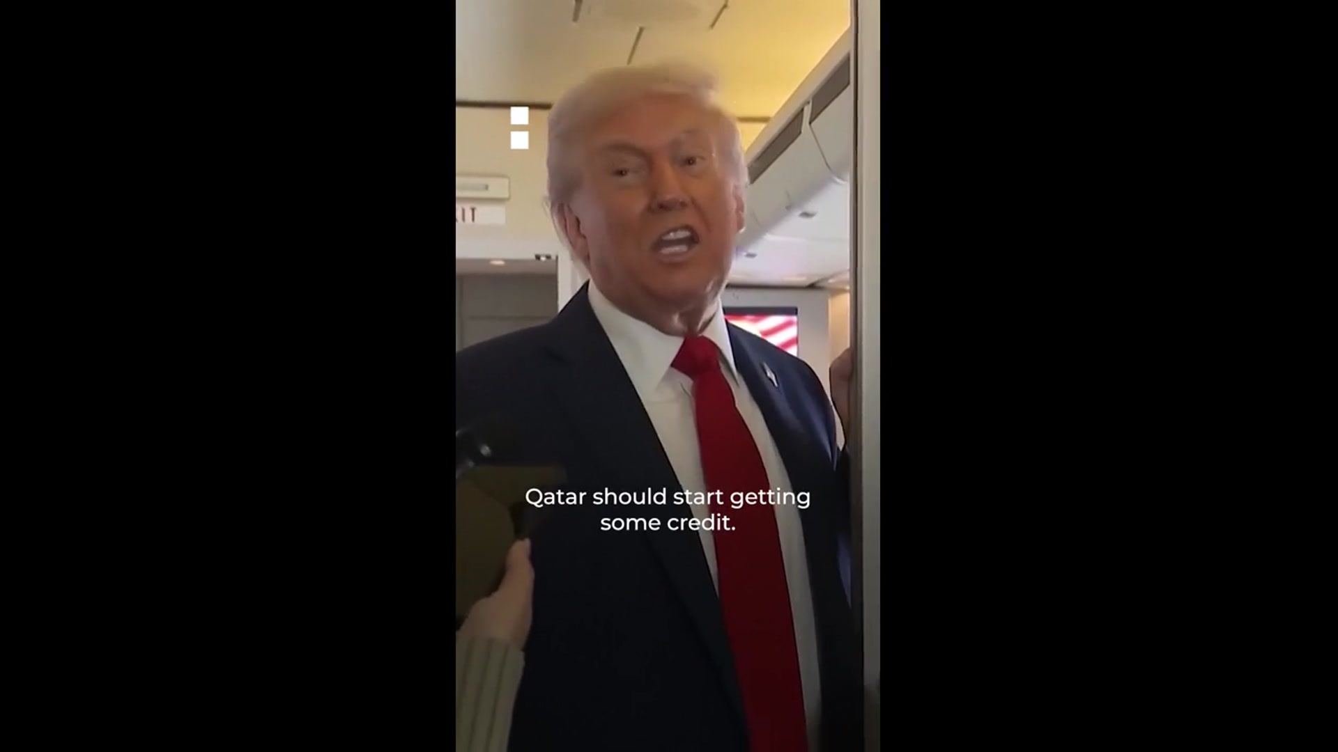 'Video thumbnail for Trump says Gaza war is over, praises Qatar’s role in peace deal'