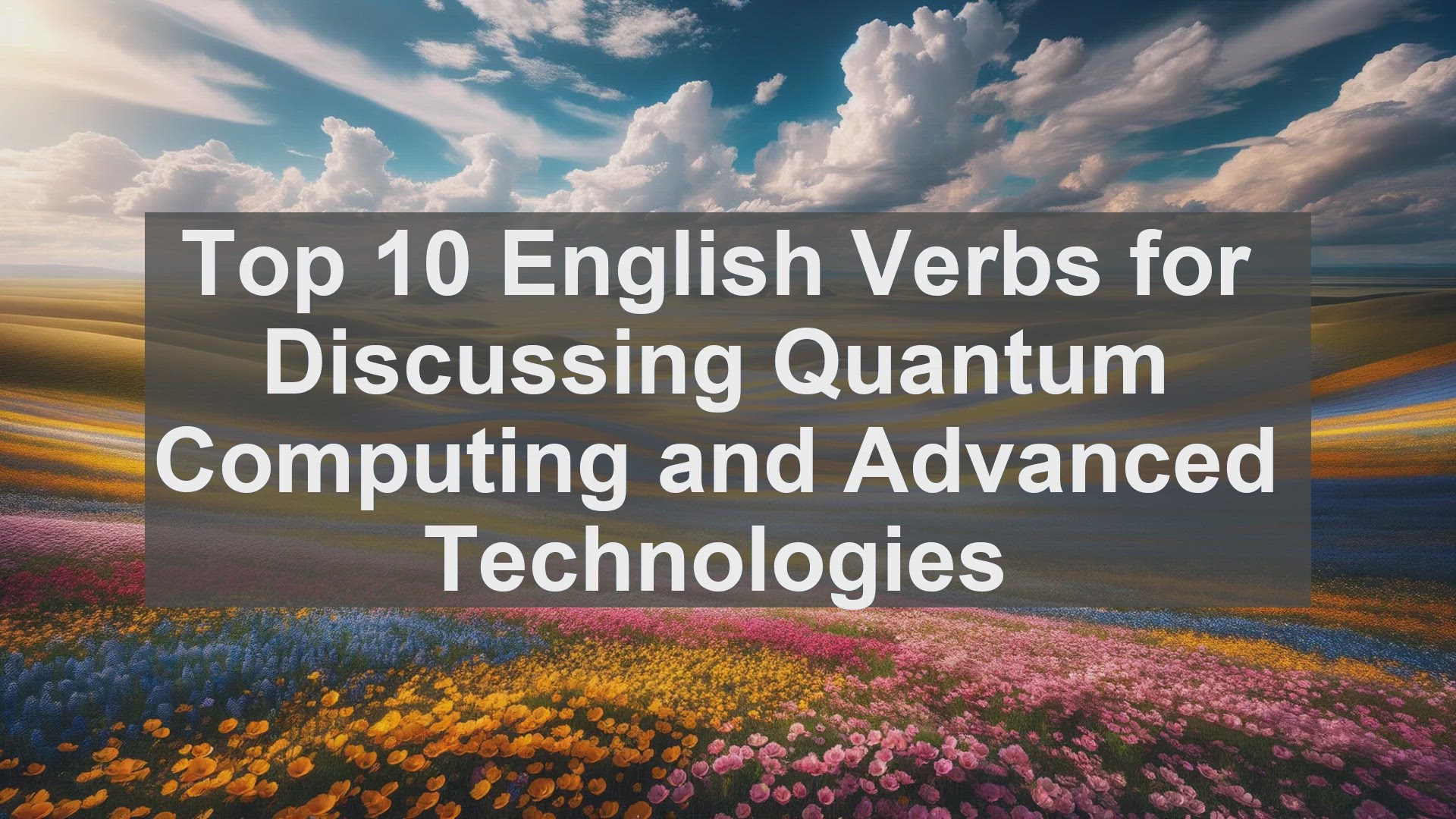 'Video thumbnail for Top 10 English Verbs for Discussing Quantum Computing and Advanced Technologies'