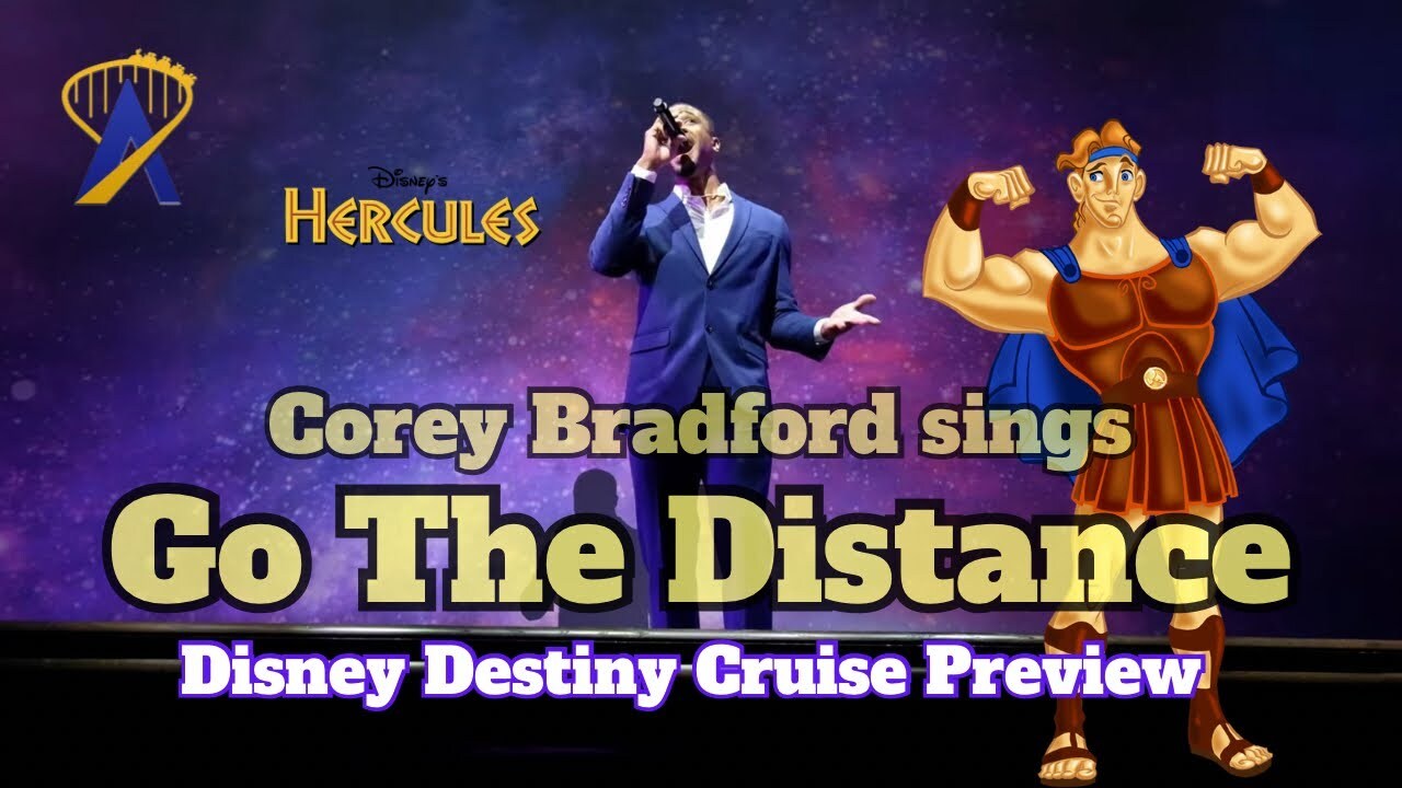 Video thumbnail for 'Go the Distance' from 'Hercules' | Disney Destiny cruise ship sneak peek