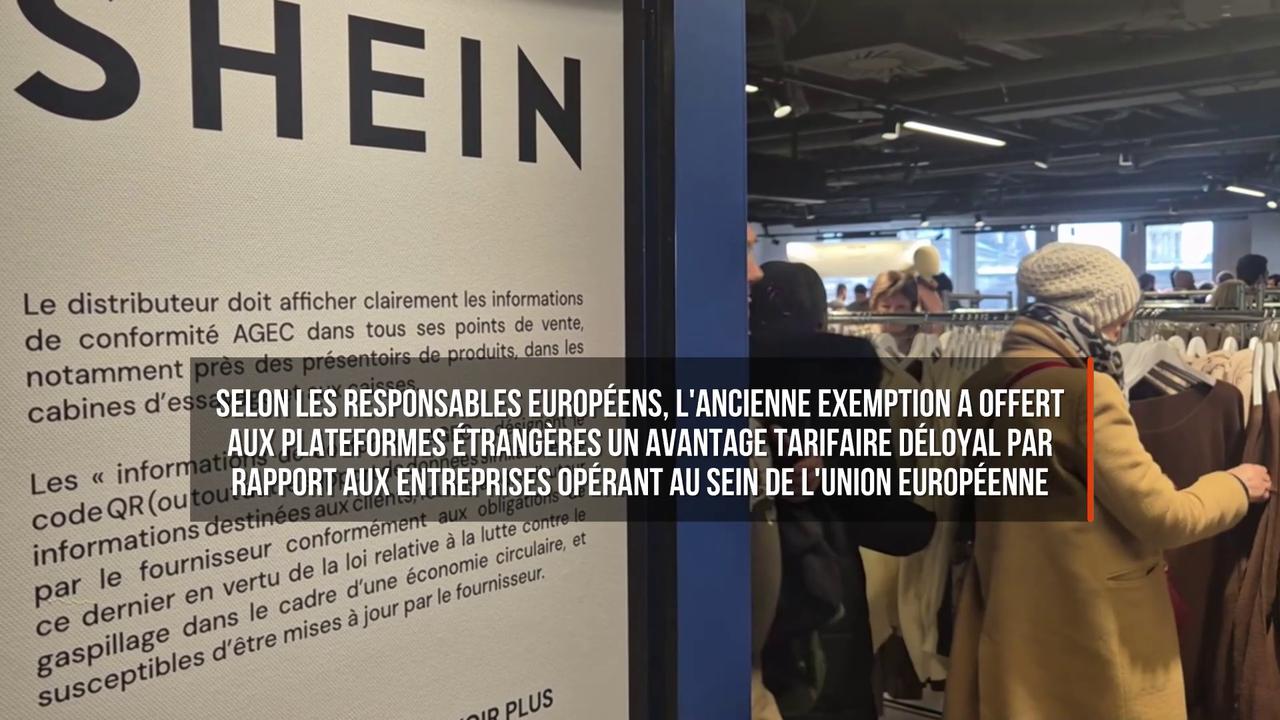 Video thumbnail for L'UE impose une nouvelle taxe sur les colis à bas prix en provenance de Chine.