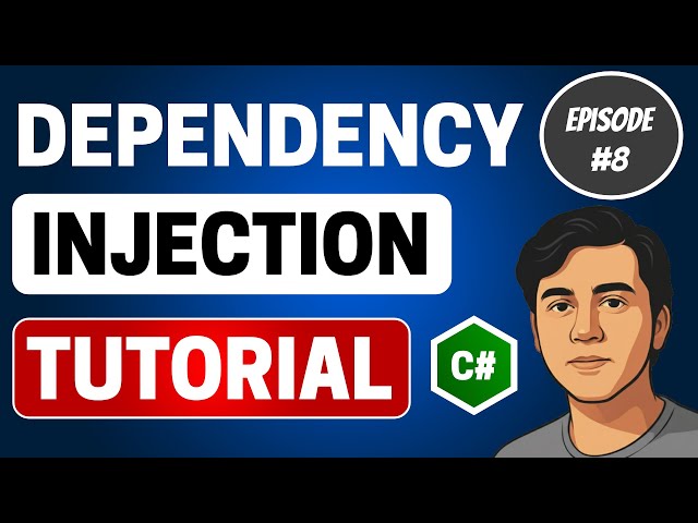 Video thumbnail for Dependency Injection Tutorial for Beginners in C# | Types of dependencies (Episode #8) | CodeGanesh