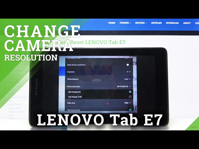 Video thumbnail for How to Change Photo Size in Lenovo Tab E7 - Set Up Photo Size