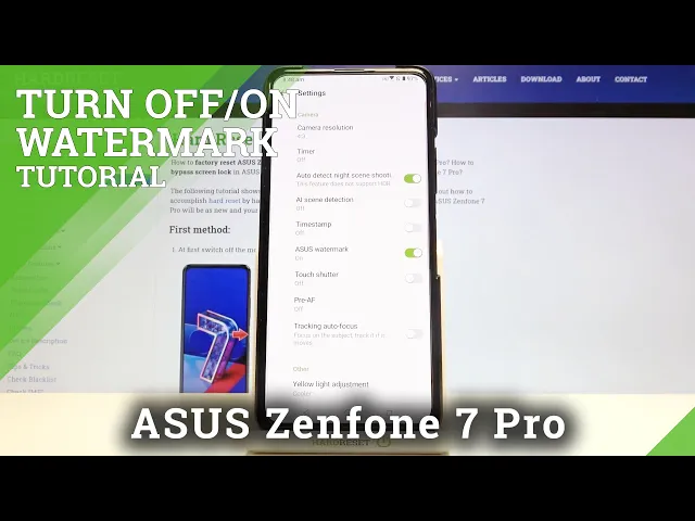 Video thumbnail for How to Find Camera Watermark Settings on ASUS Zenfone 7 Pro – Configure Camera Watermark