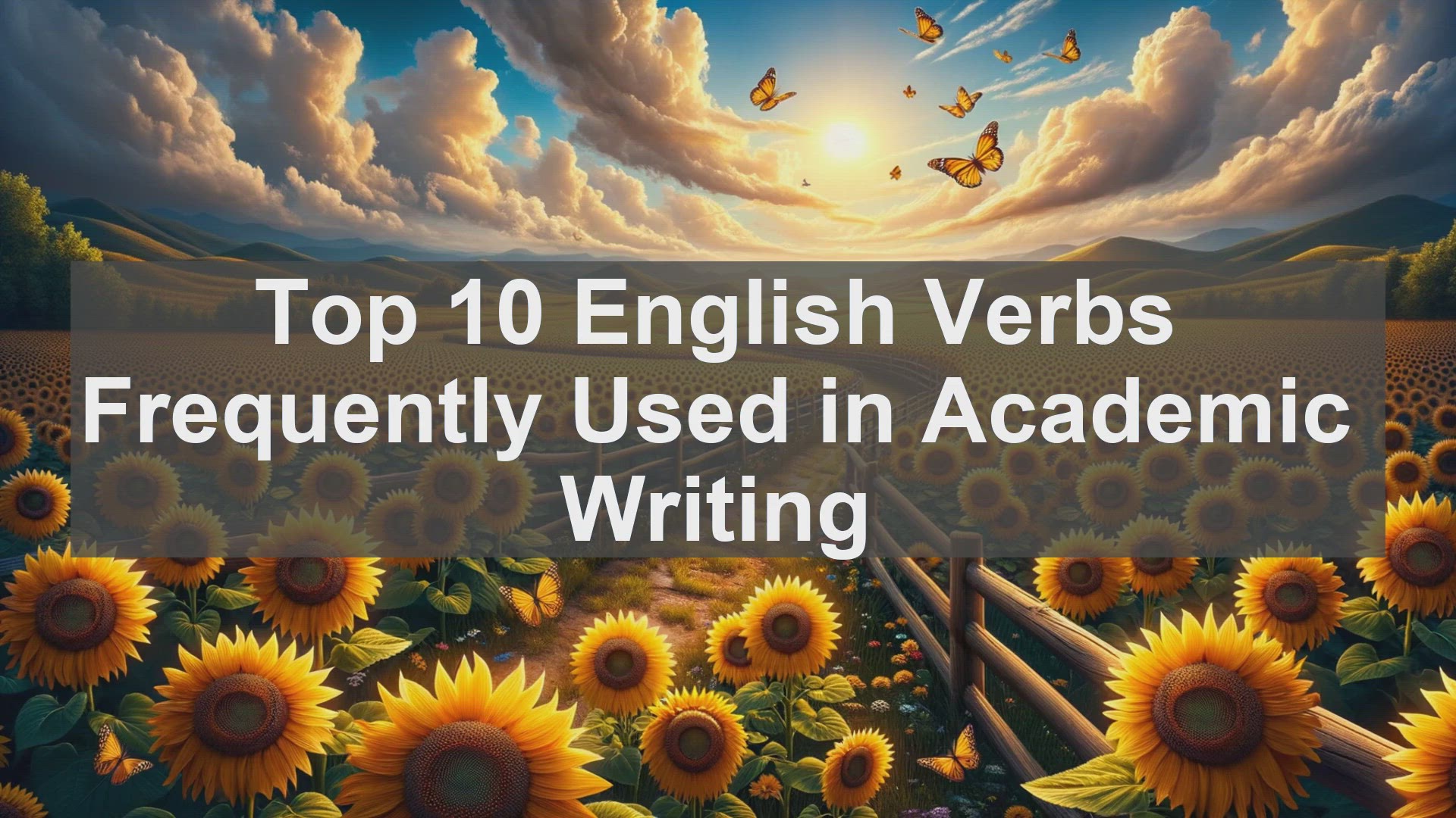 'Video thumbnail for Top 10 English Verbs Frequently Used in Academic Writing'