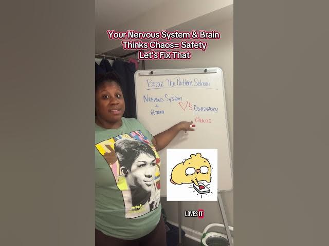 Video thumbnail for Your Nervous System  & Brain Thinks Chaos = Safe. Let’s Rewire That. #75hardchallenge #selfsabotage