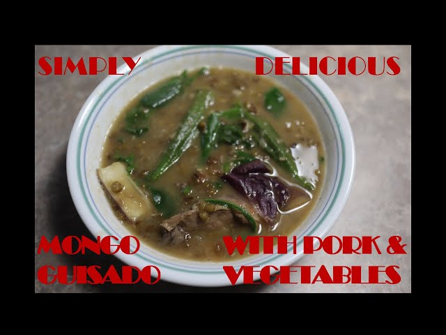 Video thumbnail for Filipino MUNGGO Soup. Mung Been Soup. Monggo Gisado. Easy & Delicious Filipino Homecooked Recipe.