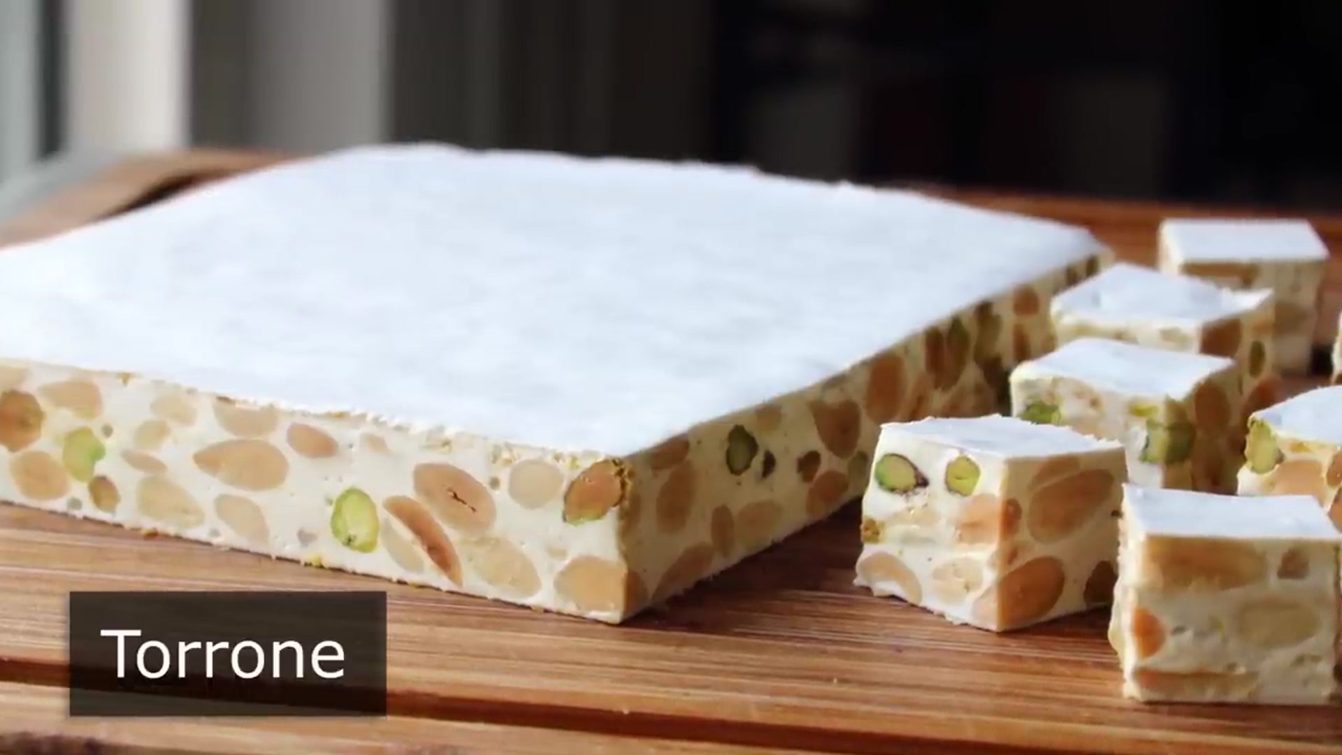 Video thumbnail for Torrone (Italian Nut Nougat Confection) – Great Valentine s Day Treat (720P HD)