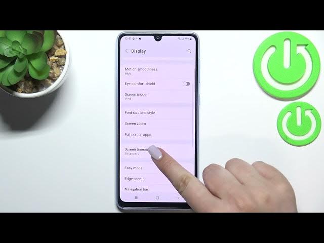 Video thumbnail for How to Change Screen Timeout in SAMSUNG Galaxy A33 – Find Screen Options