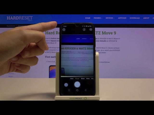 Video thumbnail for Turn Off / Enable Camera Shutter Sounds - KRUGER & MATZ Move 9