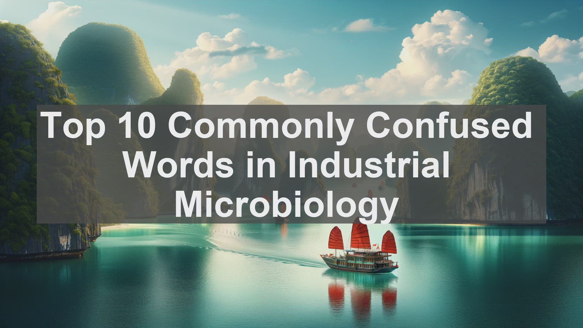 'Video thumbnail for Top 10 Commonly Confused Words in Industrial Microbiology'
