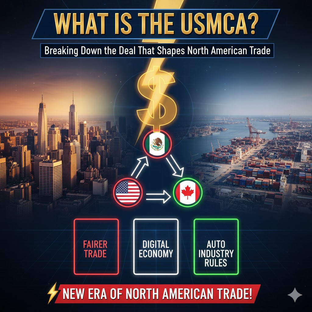 Video thumbnail for USMCA Trade Deal (NAFTA 2.0 Explained)
