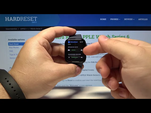 Video thumbnail for How to Allow VoiceOver in APPLE Watch Series 6 – Customize Accessibility Settings