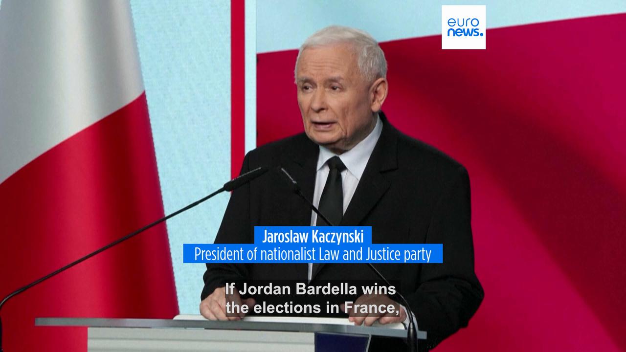 Video thumbnail for French presidential frontrunner Jordan Bardella vows to win 2027 polls and shift course in the EU
