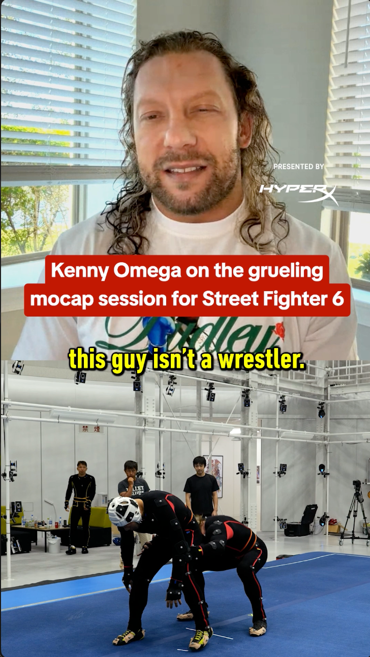 Video thumbnail for Kenny Omega Worked HARD on Street Fighter 6 Mocap