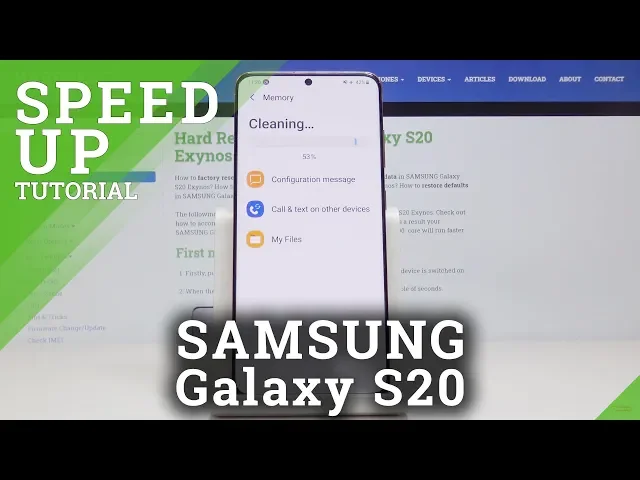 Video thumbnail for How to Optimize Samsung Galaxy S20 Work - Speed Up Your Smartphone