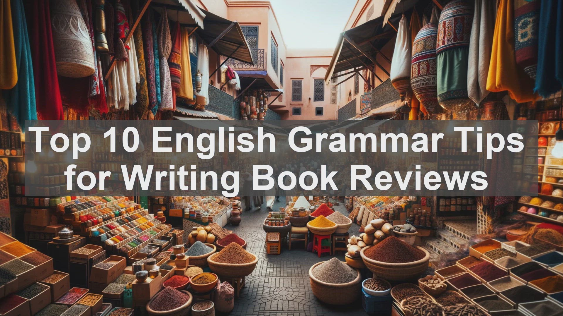 'Video thumbnail for Top 10 English Grammar Tips for Writing Book Reviews'