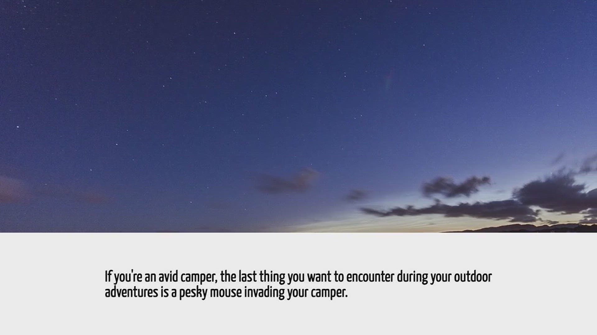 Video thumbnail for How To Keep Mice Out Of Your Camper