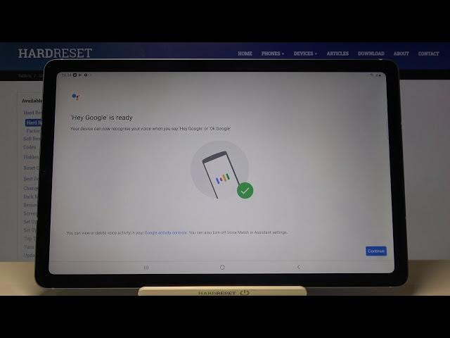 Video thumbnail for How to Activate Hey Google of Samsung Galaxy Tab S6 Lite Google Assistant – Enable Voice Assistant