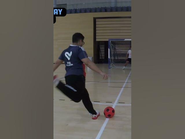 Video thumbnail for Cleanest penalty of the game #futsal #penalty #bottombins #footballshorts #haaland #ronaldo #messi