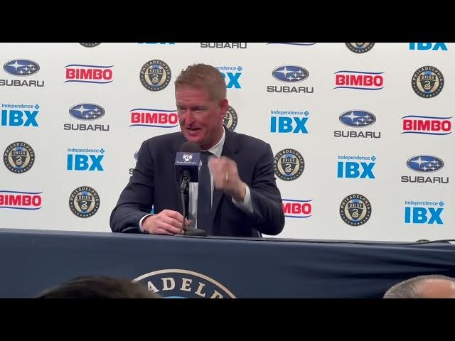 Video thumbnail for Philadelphia Union head coach Jim Curtin speaks to the media following a loss to NYCFC