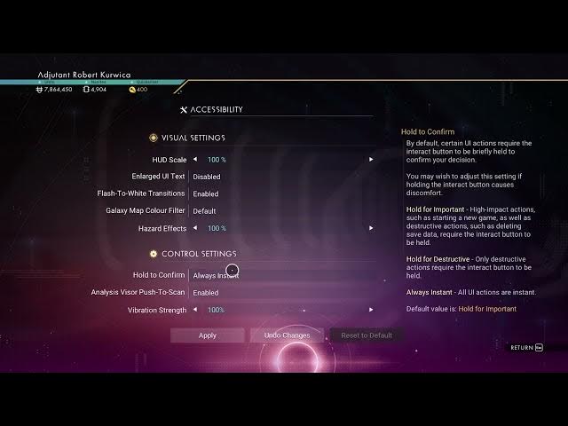 Video thumbnail for How To Change Button Holding For Interactions & Disable It No Man's Sky