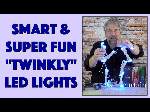 Video thumbnail for Twinkly 210-Lamp RGB+W Smart LED Curtain -- DEMO & REVIEW