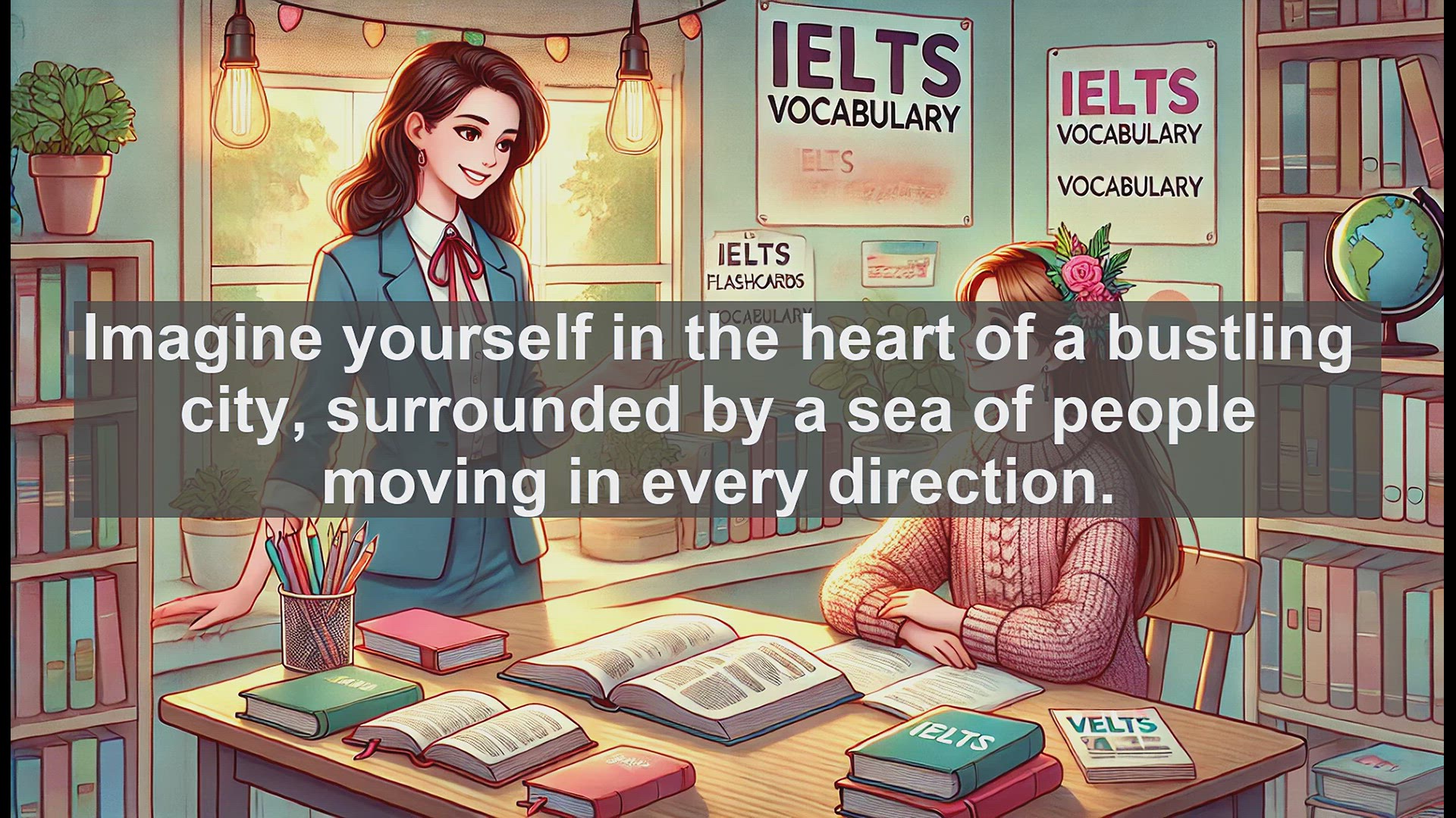 'Video thumbnail for 2000 Must Know IELTS 9.0 Vocabulary - Understanding 'Throng': A Key Word for IELTS Success'