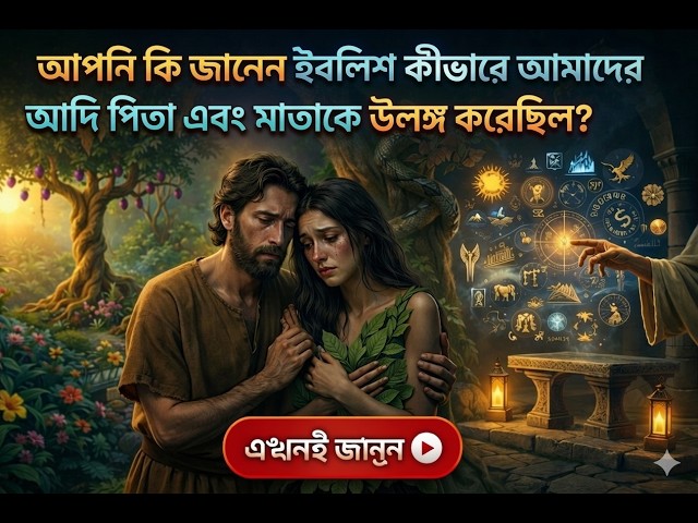 Video thumbnail for আপনি কি জানেন ইবলিশ কিভাবে আমাদের আদি পিতা এবং মাতাকে উলঙ্গ করেছিল ? | Deen Stories