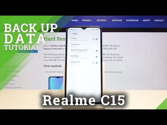 Video thumbnail for How to Perform Google Backup in Realme C15 – Back Up Data