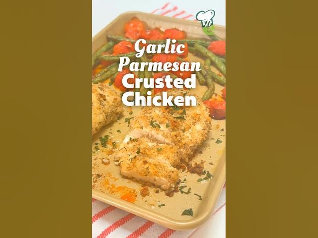 Video thumbnail for Healthy Longhorn Copycat! Garlic Parmesan Crusted Chicken 🧄🧀🐔 #shorts