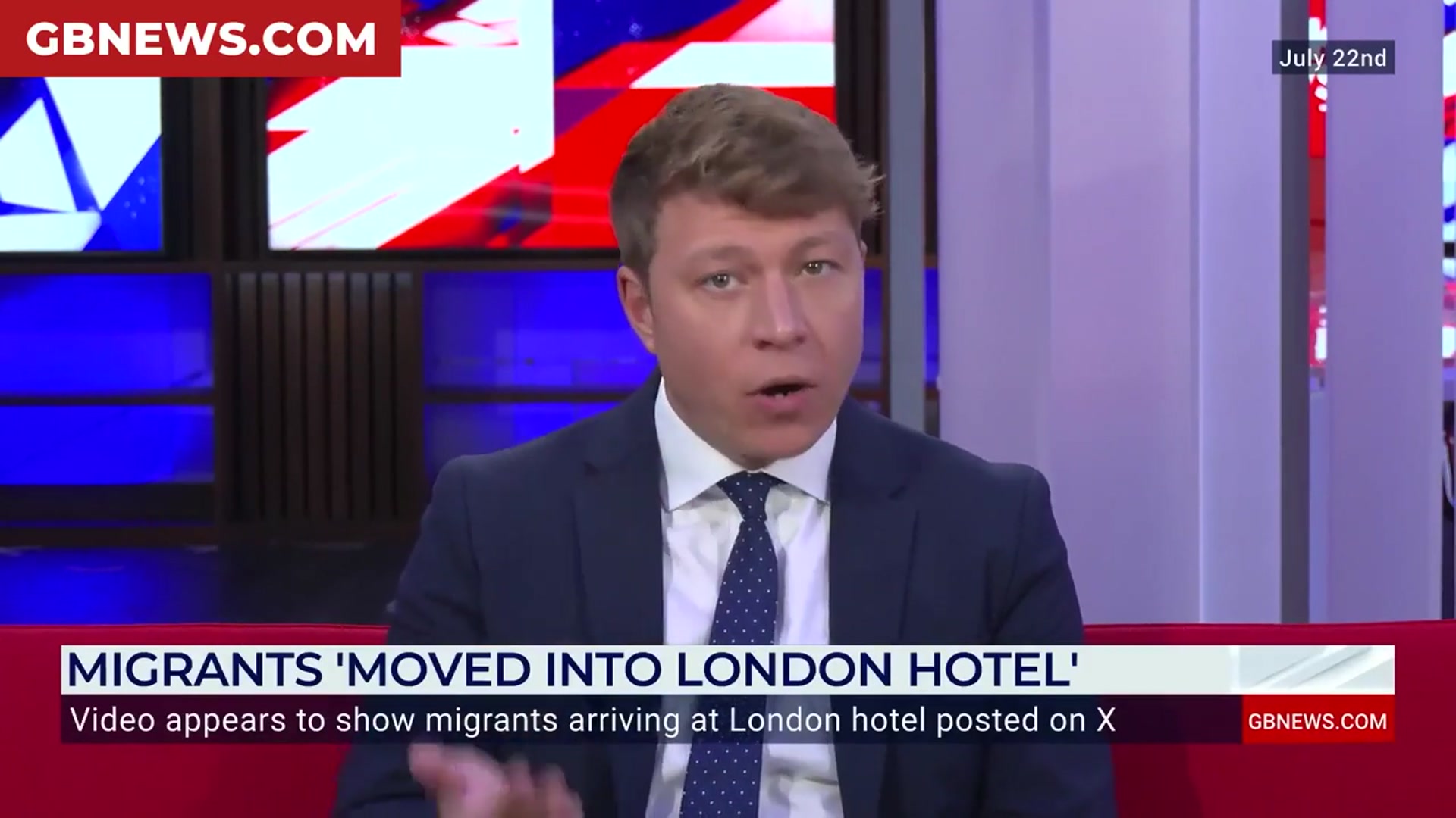 'Video thumbnail for WATCH: Furious protesters outside migrant hotel express concern for their children'