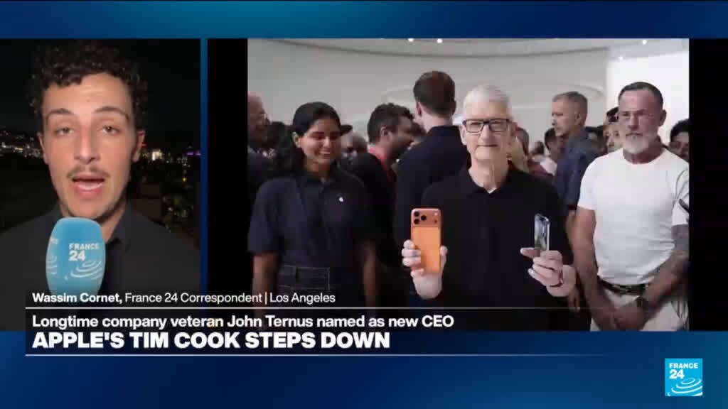 Video thumbnail for Apple's veteran John Ternus named as new CEO