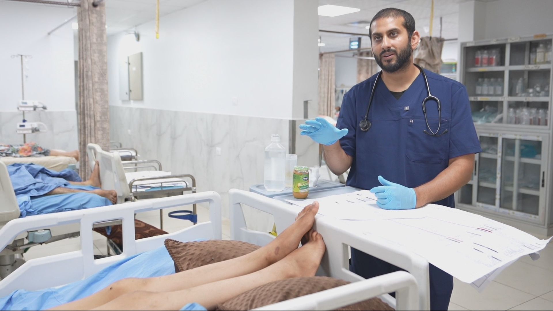 'Video thumbnail for Gaza’s hospitals near collapse as doctors, patients, and nurses go hungry'