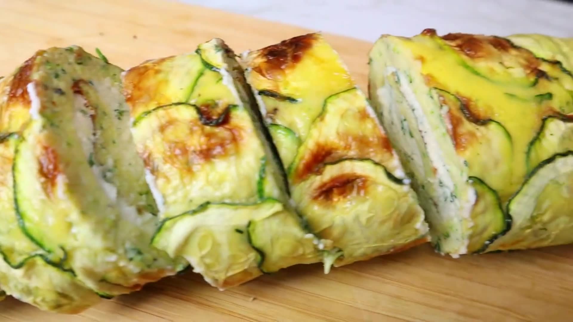 Video thumbnail for Zucchini Rolls Recipe Easy Recipe