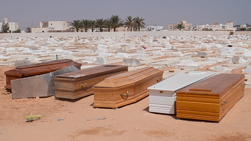 Video thumbnail for Tunisian coastal town mourn death of residents who drowned at sea